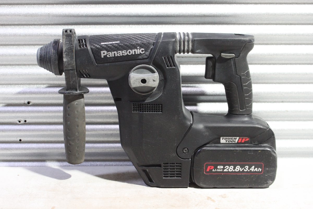 【中古】Panasonic パナソニック 28.8V 充電ハンマードリル EZ7881PC2S-B バッテリー×2・充電器付_画像2