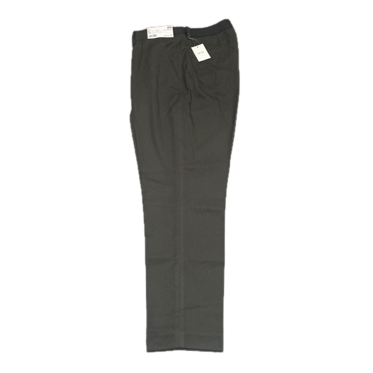 新品タグ付き　UNIQLO EZYアンクルパンツ（フランネル）　XLサイズ　オリーブ色　送料無料_画像2
