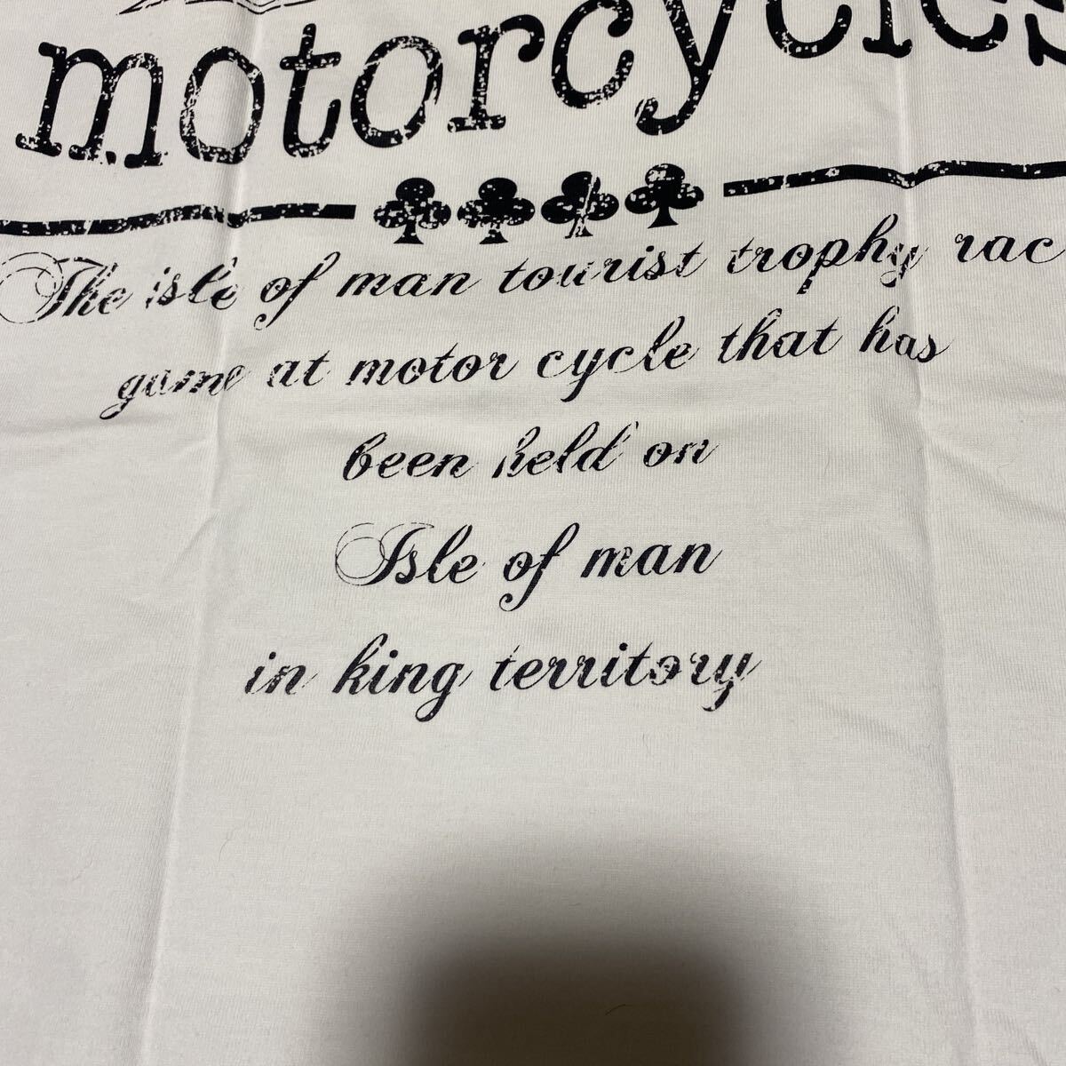 ノートン　ラグラン半袖Tシャツ　Mサイズ　白×赤　送料無料　古着_画像9