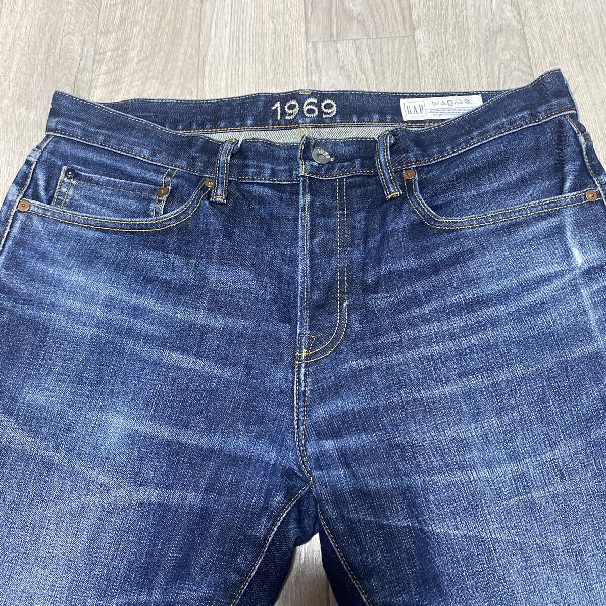 GAP1969 スリムジーンズ　W34×L32 ウエスト約93cm セルビッチ　赤耳　送料無料　古着_画像2