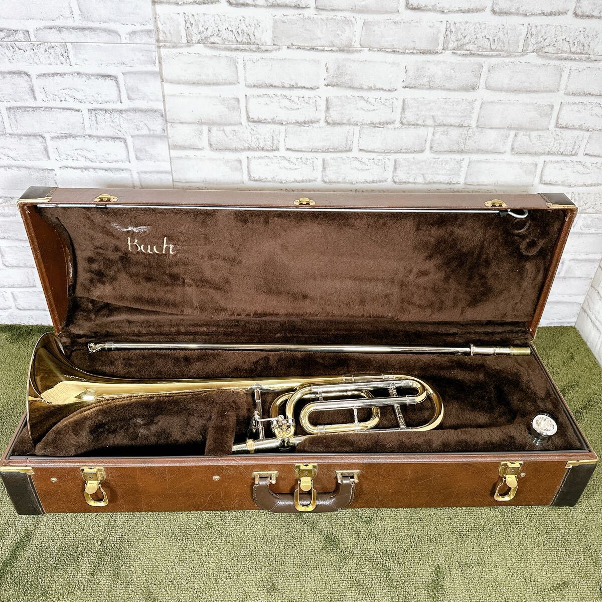 美品 希少 Bach Stradivarius 42B テナーバストロンボーン エルクハート ニッケルスライド バック _画像2