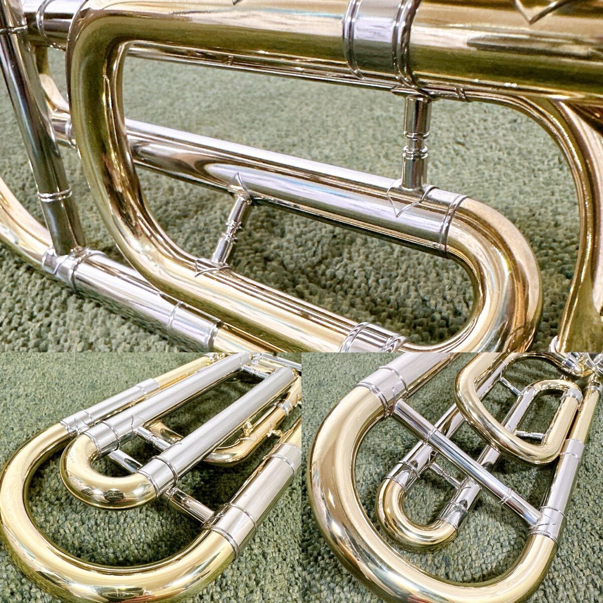 美品 希少 Bach Stradivarius 42B テナーバストロンボーン エルクハート ニッケルスライド バック _画像6