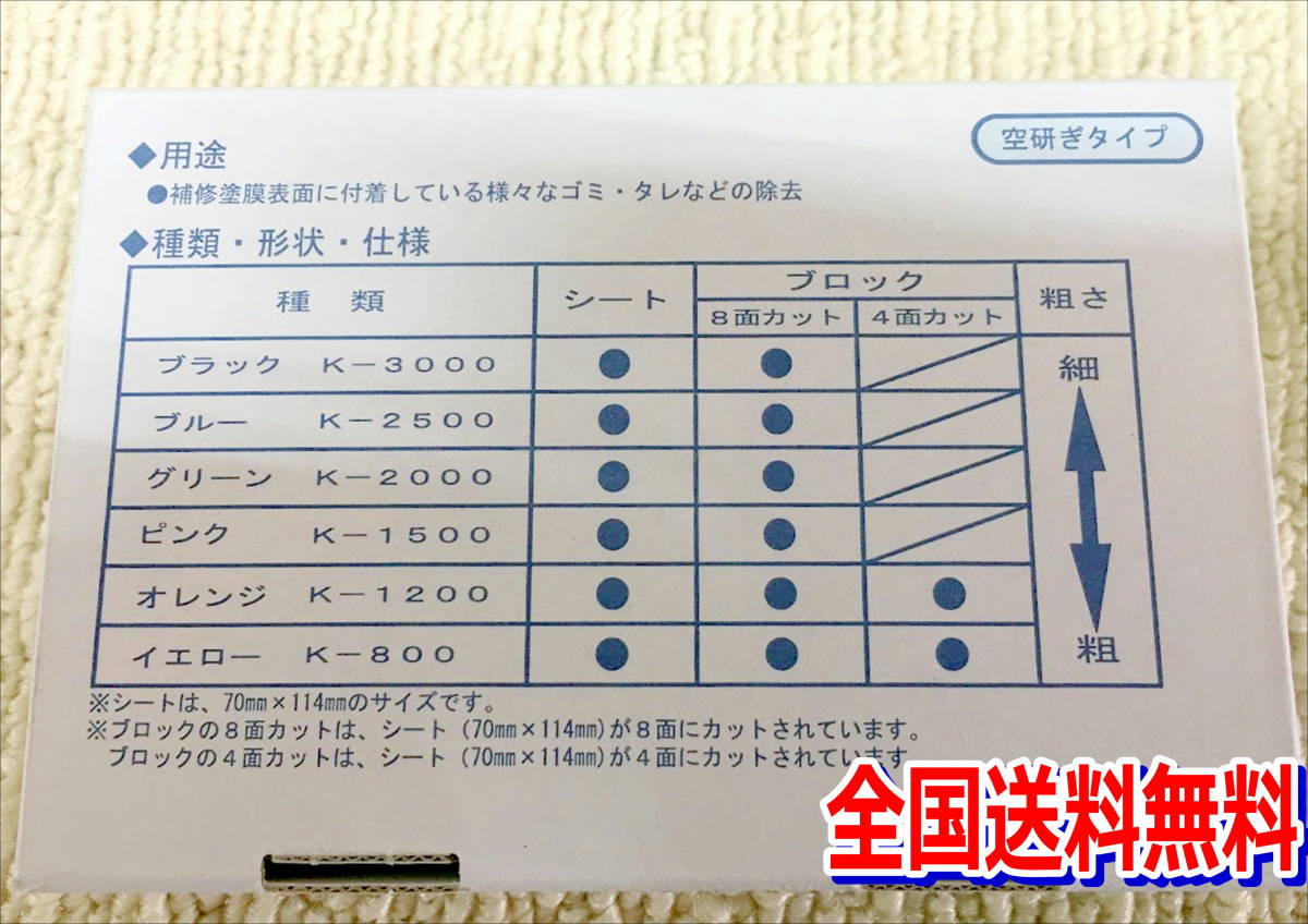 (在庫有)KOVAX トレカット オレンジ イエローブロック 各10枚 トレブロックS 2個セット 研磨 仕上げ ゴム ゴミ取り 送料無料_画像5