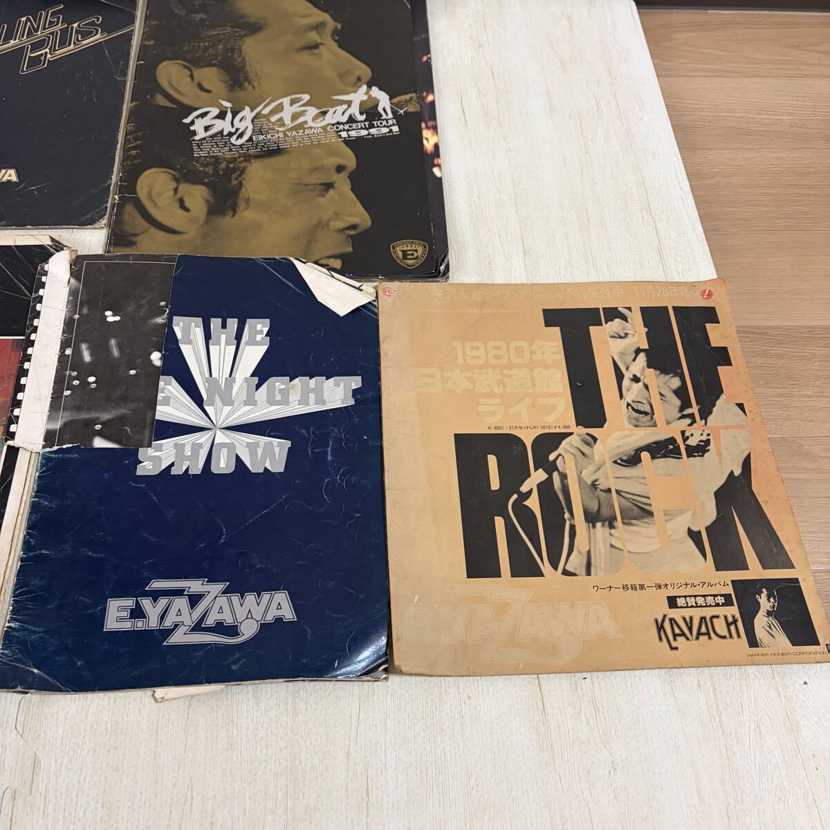 【ジャンク】切り抜き跡多数有　矢沢永吉　ツアーパンフ　レコード台紙など　まとめ売り_画像5