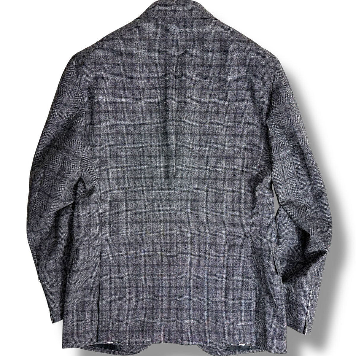 J6218 新品 デペトリロ NAPOLI ウインドーぺーンスーツ チャコールグレー 46 De Petrillo_画像3