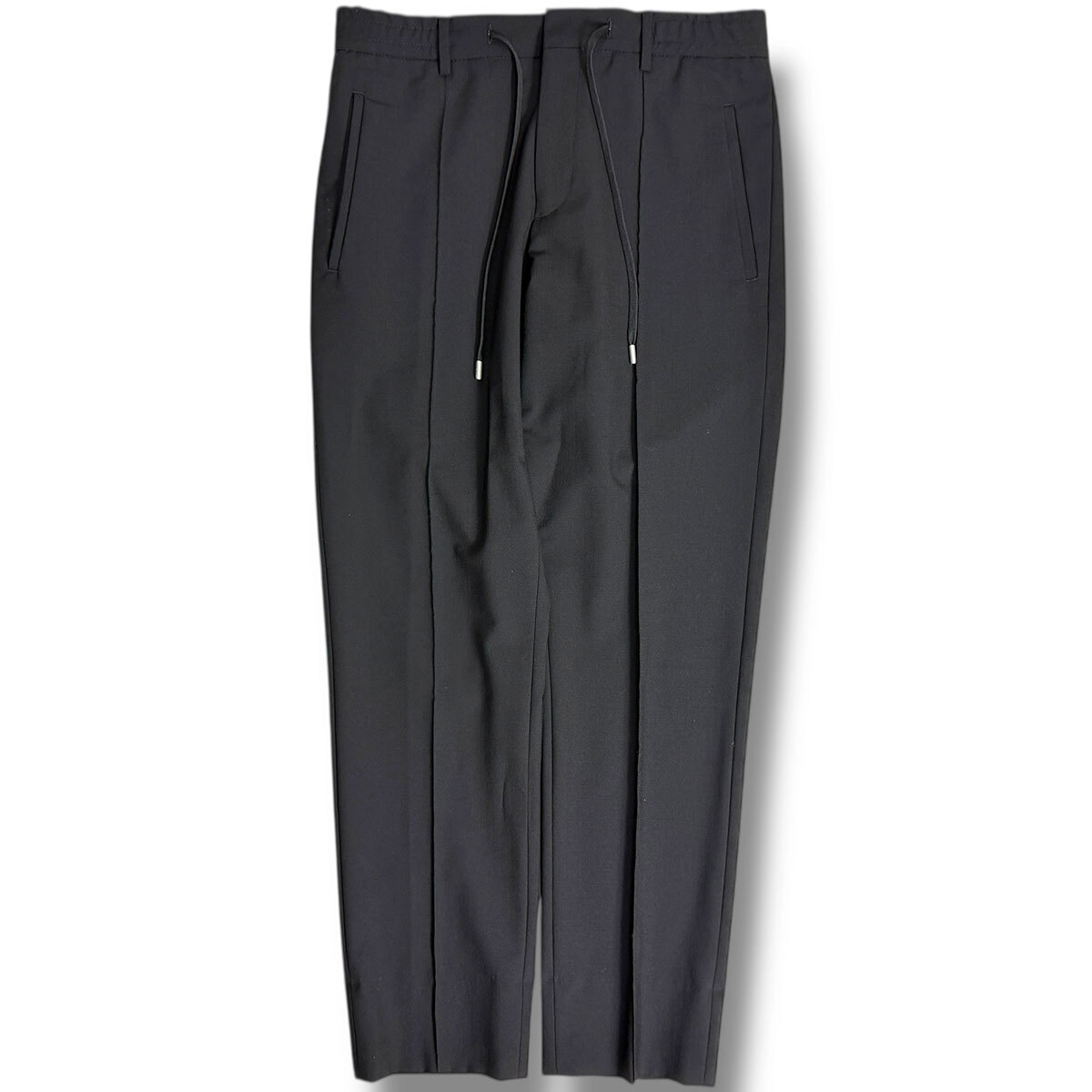 J5038 超美品 ラルディーニ 25SS 現行 EASY WEAR テクノウールイージーセットアップ ブラック 44/46 LARDINI_画像6