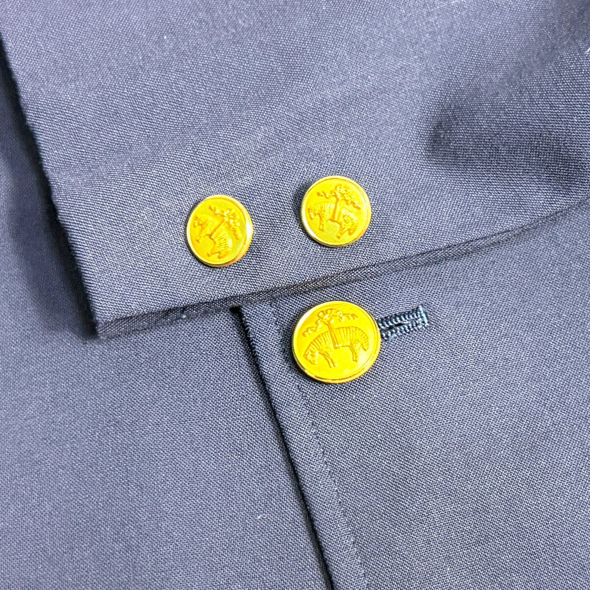 J7055 美品 ブルックスブラザーズ 金ボタン 紺ブレザー紺ブレ YA6 BROOKS BROTHERS_画像6