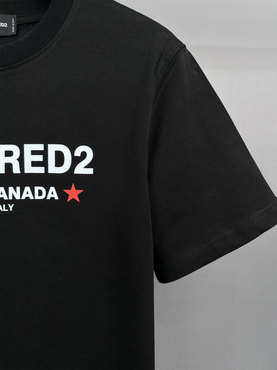 DSQUARED2 ディースクエアード 半袖 Tシャツ ブラック XLサイズ DT017_画像3