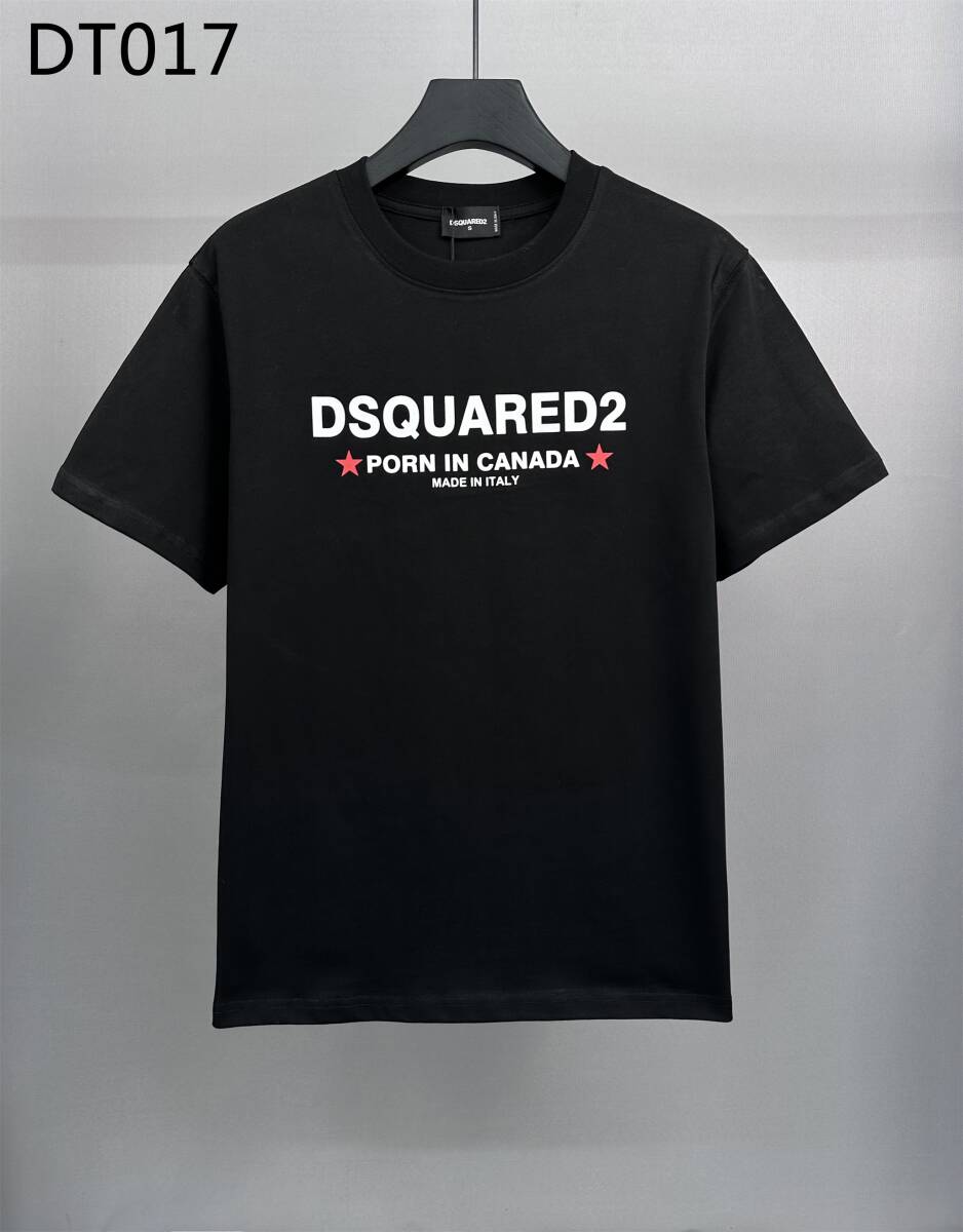 DSQUARED2 ディースクエアード 半袖 Tシャツ ブラック XLサイズ DT017_画像1