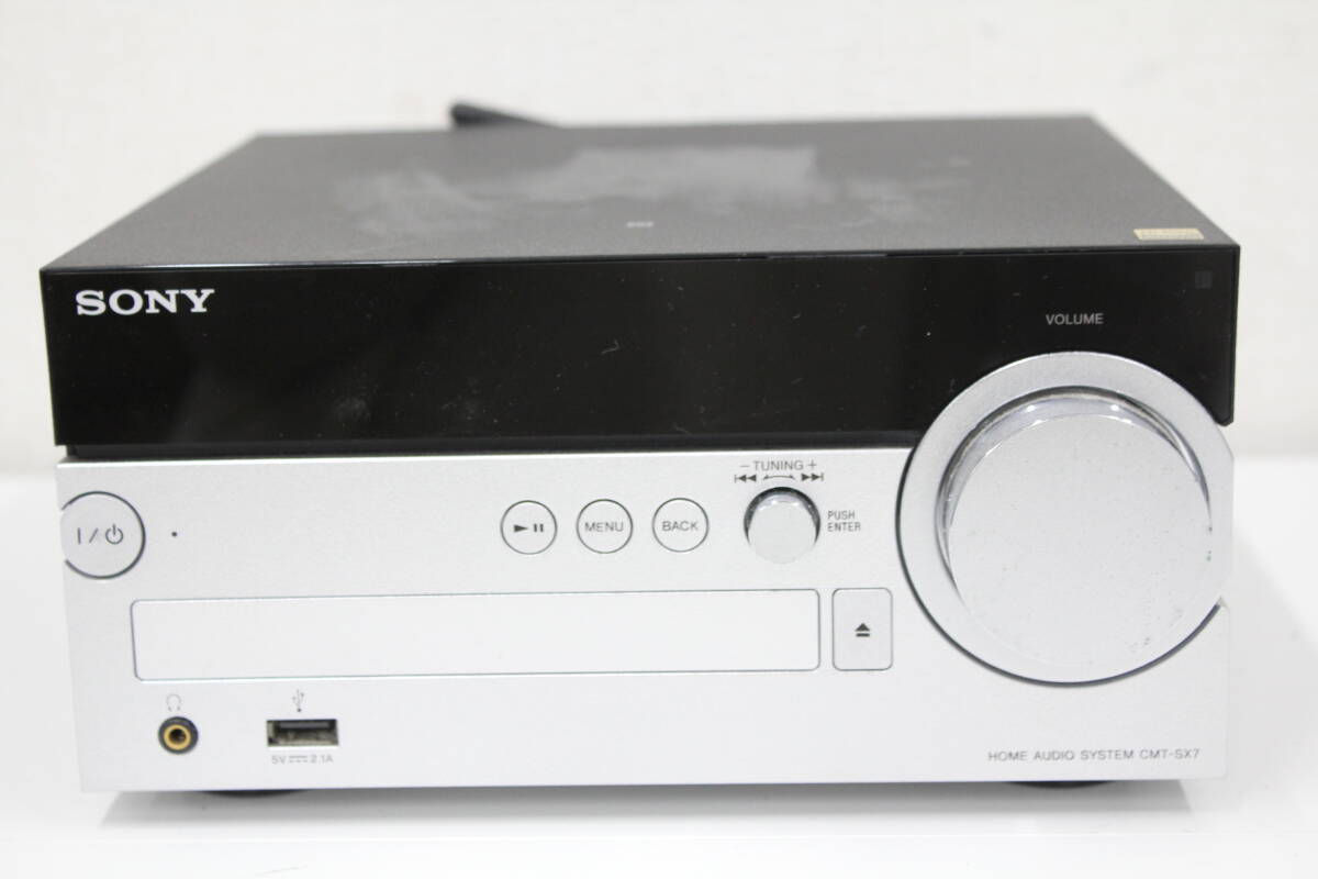 【返品保証】 ソニー Sony HCD-SX7 マルチオーディオコンポ 2017年製 コンポセット BT1517_画像2