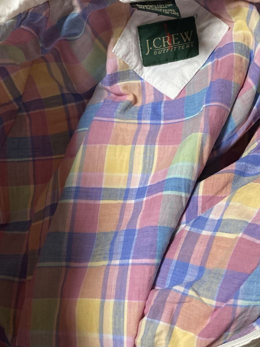 90s j.crew スウィングトップ 白 XL ブルゾン ハリントンジャケット 古着 vintage _画像6