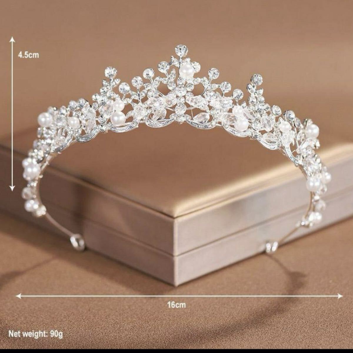  Tiara головной убор аксессуары для волос свадьба свадебный жемчуг свадьба серебряный аксессуары party 