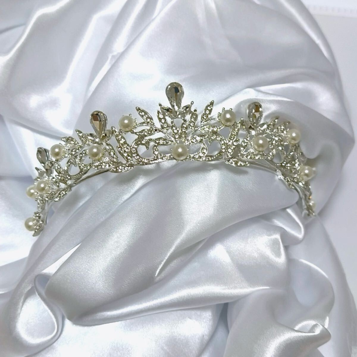  Tiara головной убор аксессуары для волос свадьба свадебный жемчуг свадьба серебряный аксессуары party 