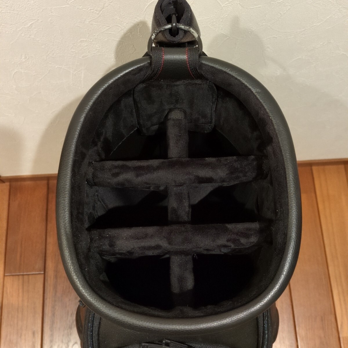 1円 スタート 最終出品 美品 希少 高級 定価25万 防水 レザー BRIEFING CR-11 キャディバッグ BRG221D07_画像6