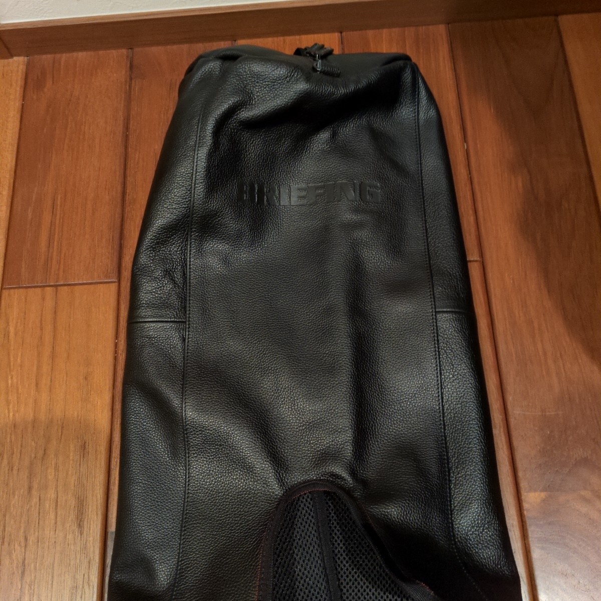 1円 スタート 最終出品 美品 希少 高級 定価25万 防水 レザー BRIEFING CR-11 キャディバッグ BRG221D07_画像9