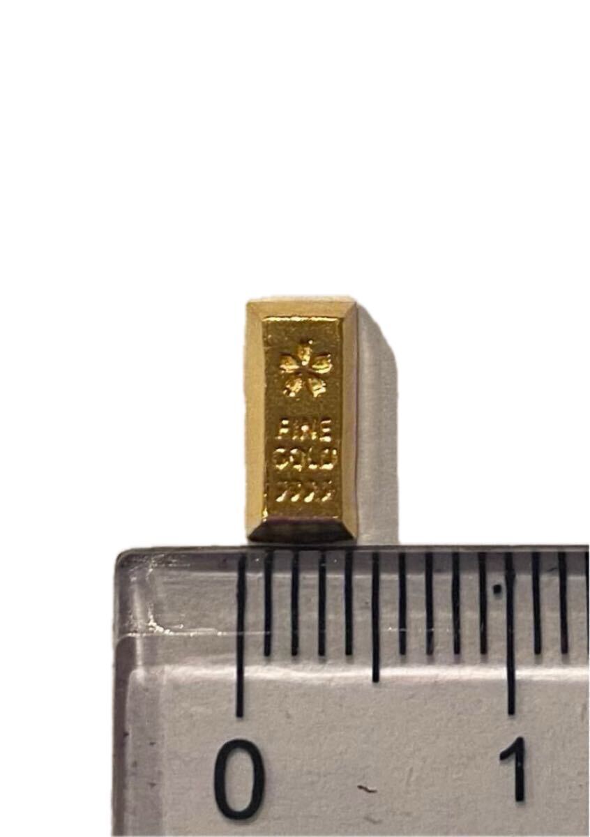 【保証書あり・未使用品】純金 (24k) 1グラム インゴット（桜デザイン）国内品　24金　貴金属　_画像6