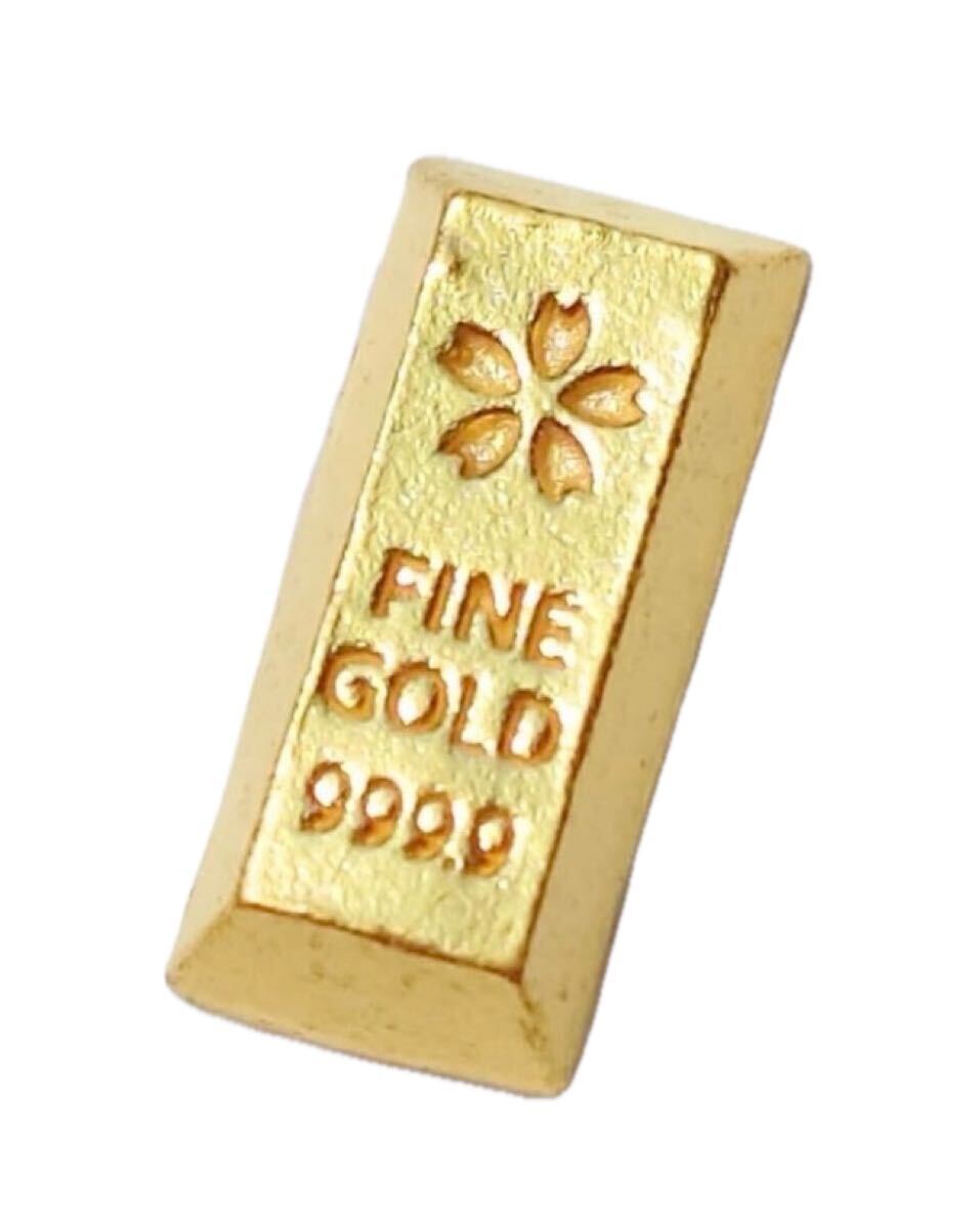 【保証書あり・未使用品】純金 (24k) 1グラム インゴット（桜デザイン）国内品　24金　貴金属　_画像1