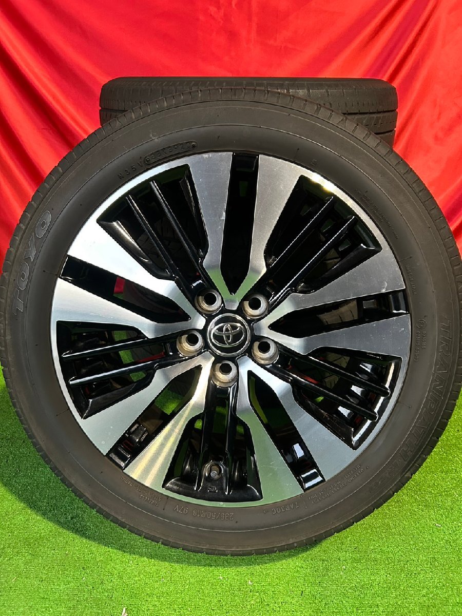 【ホイール美品・溝アリ】30系 アルファード 純正 18インチ 7.5J PCD114.3 5穴 ET45 TOYO TRANPATH 235/50R18_画像1