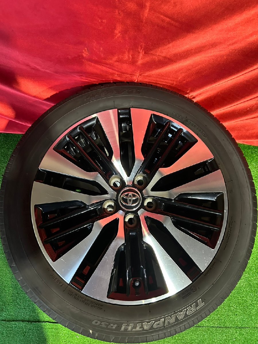 【ホイール美品・溝アリ】30系 アルファード 純正 18インチ 7.5J PCD114.3 5穴 ET45 TOYO TRANPATH 235/50R18_画像3