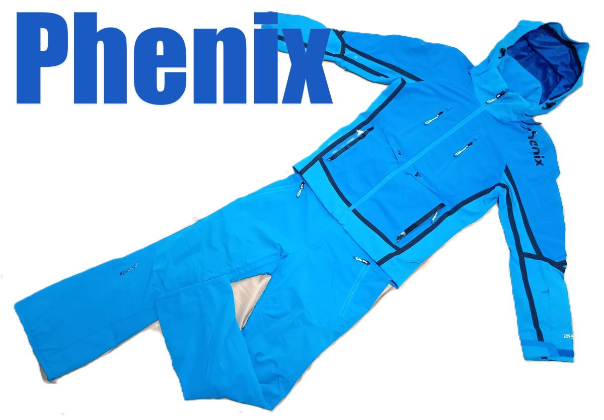 世界地図復刻Phenix フェニックス上下セット! スキーウエア Mサイズ デモモデル DEMO ブルー_画像1