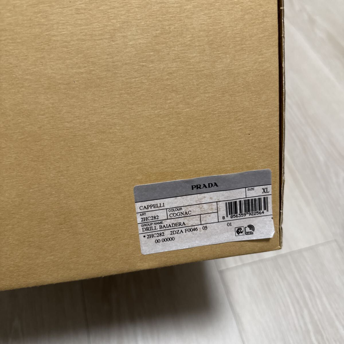 PRADA Prada панама шляпа XL треугольник Logo 22SS Re-Nylon Bucket Hat 2HC282 многоцветный новый товар не использовался стандартный товар нейлон 