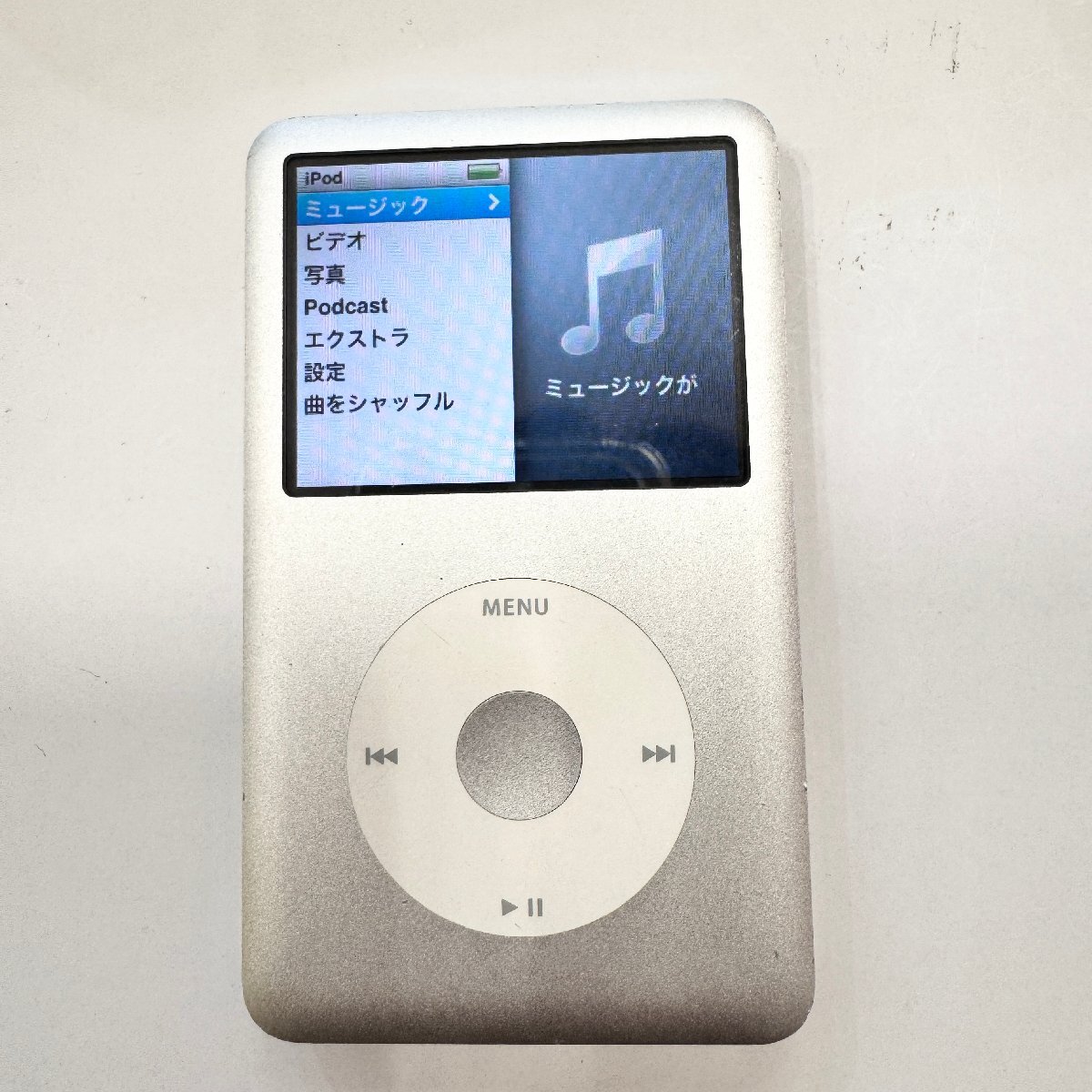 1円～ iPod Classic/アイポッド クラシック Apple/アップル デジタルオーディオプレーヤー MB562J A1238 120GB 通電確認済み 初期化済み_画像2