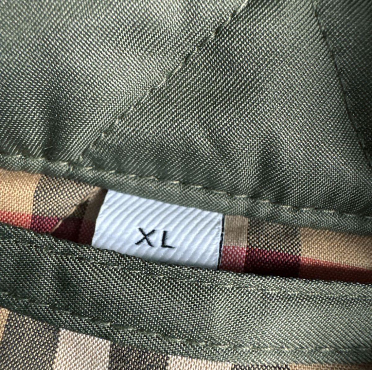 【極美品/国内正規品】BURBERRY LONDON キルティングコート XL カーキ ノバチェック フード着脱可 バーバリー・ジャパン(株) 正規品_画像9