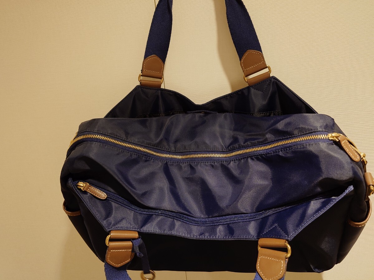 マッキントッシュ フィロソフィー ハンドバッグ ショルダーバッグ ネイビー ナイロン_画像4