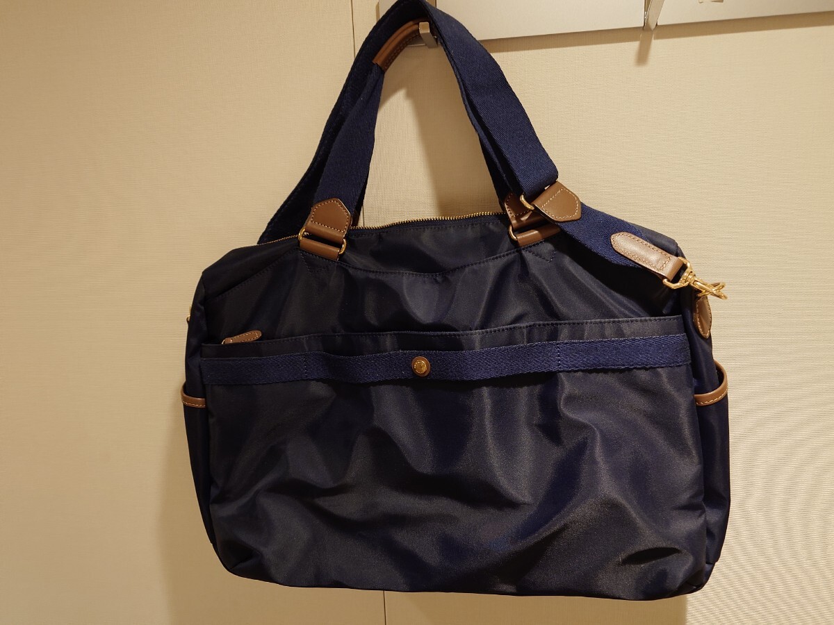 マッキントッシュ フィロソフィー ハンドバッグ ショルダーバッグ ネイビー ナイロン_画像7