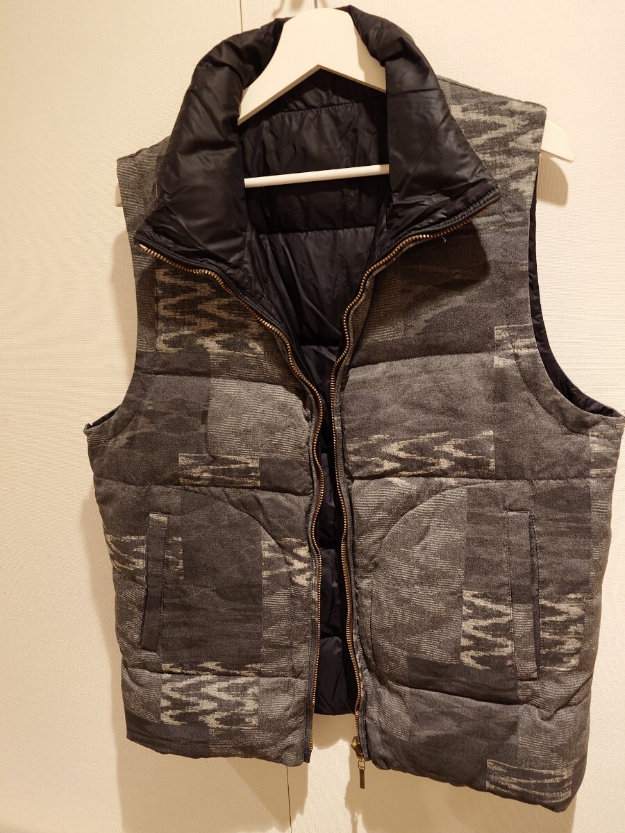 MISSONI ミッソーニ ダウンベスト グレー 大きめＬ 50〜52_画像2