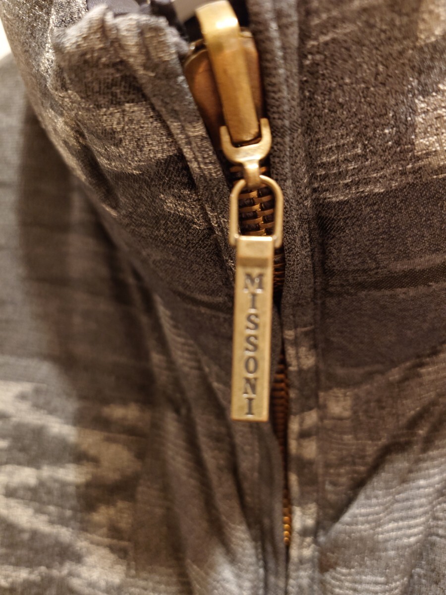 MISSONI ミッソーニ ダウンベスト グレー 大きめＬ 50〜52_画像4