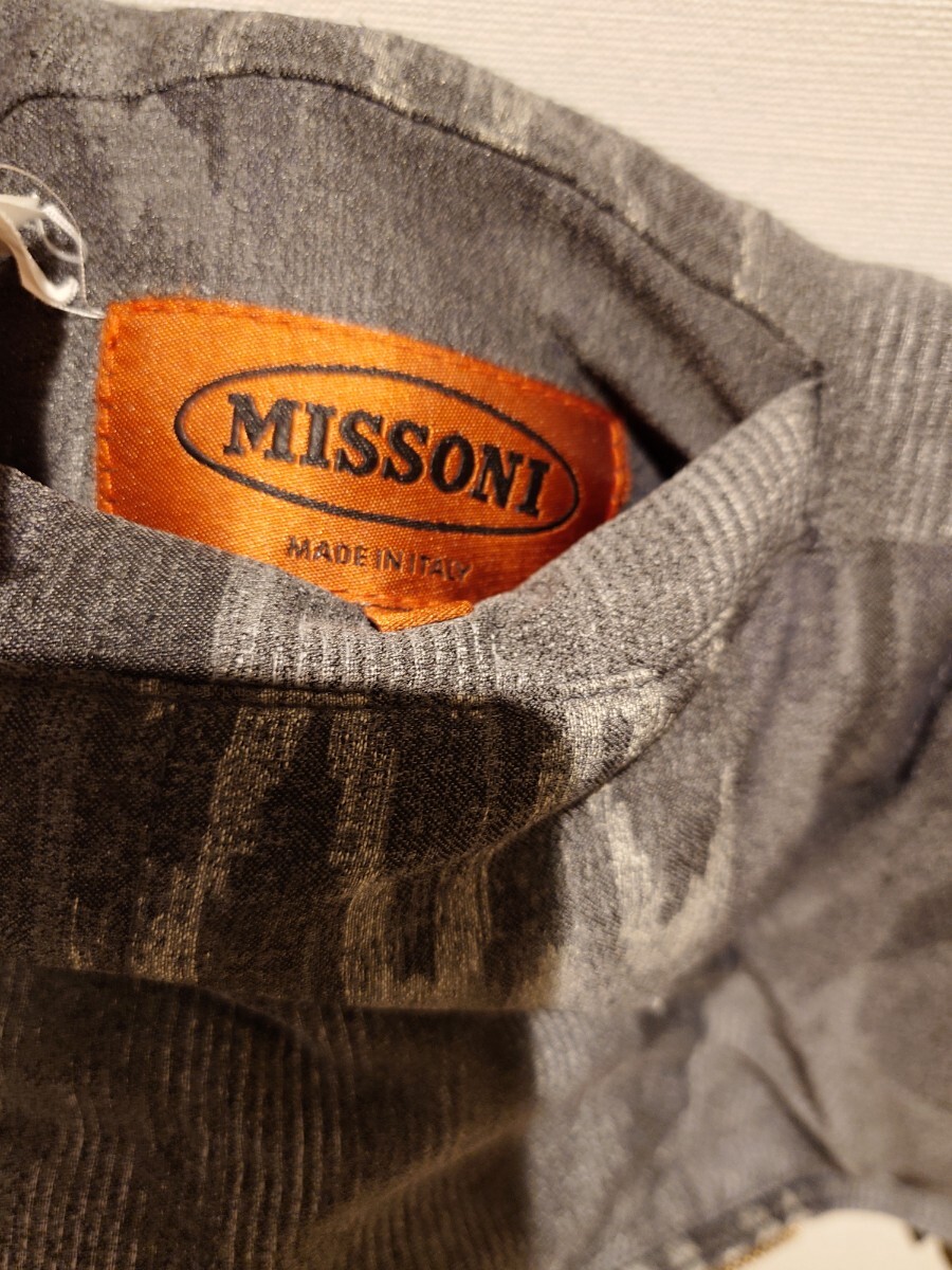 MISSONI ミッソーニ ダウンベスト グレー 大きめＬ 50〜52_画像6