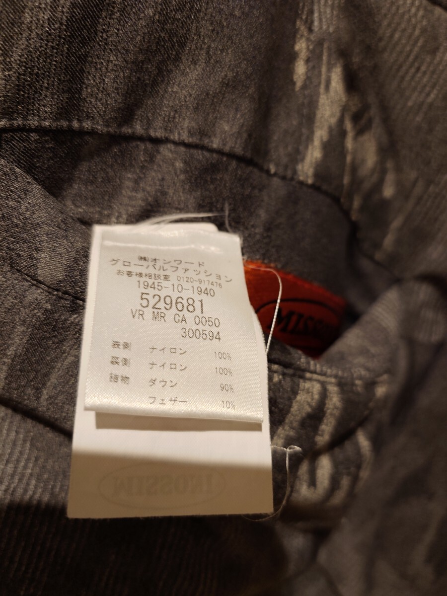 MISSONI ミッソーニ ダウンベスト グレー 大きめＬ 50〜52_画像7