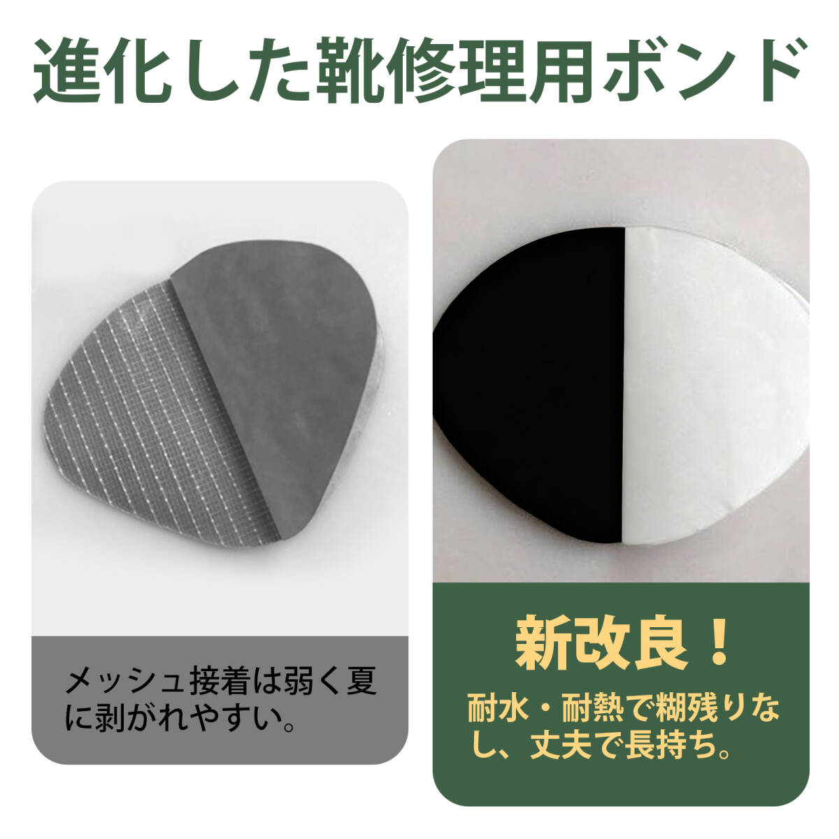 【8個入り】靴 かかとパッド かかと補修シート 靴 かかと 補修 ヒールプロテクター スニーカー かかと内側補修 運動靴 修理パッチ ;J3449;_画像2