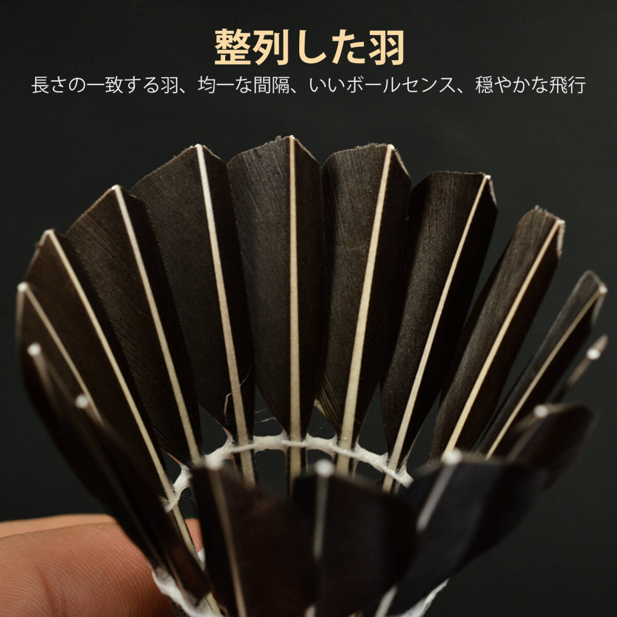 バドミントン シャトルコック シャトル バドミントン 室内バドミントン 動体視力 アップ 練習用 バドミントンシャトル 12個入 ;J810;_画像7