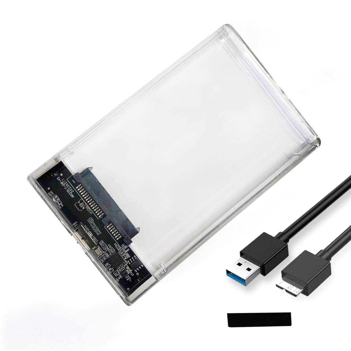 モバイルハードディスクボックス 2.5インチ HDDケース USB3.0接続 メカニカルソリッドステートType-c外付けボックス SATA to USB3.0 ;J429;_画像1