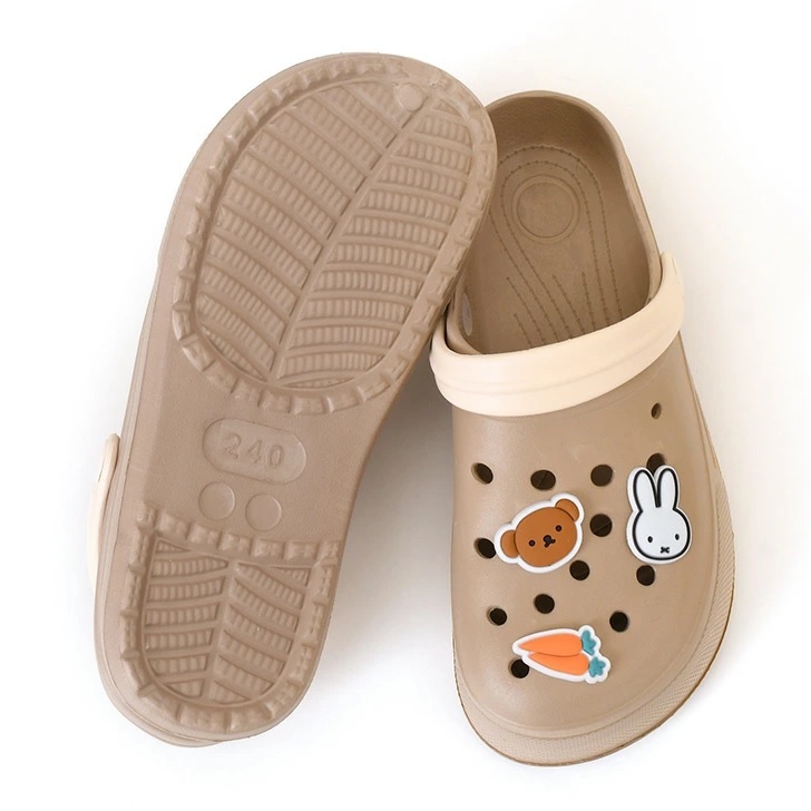 miffy ミッフィー EVAサンダル アクセサリー チャーム付き ベージュ 約18cm_画像5