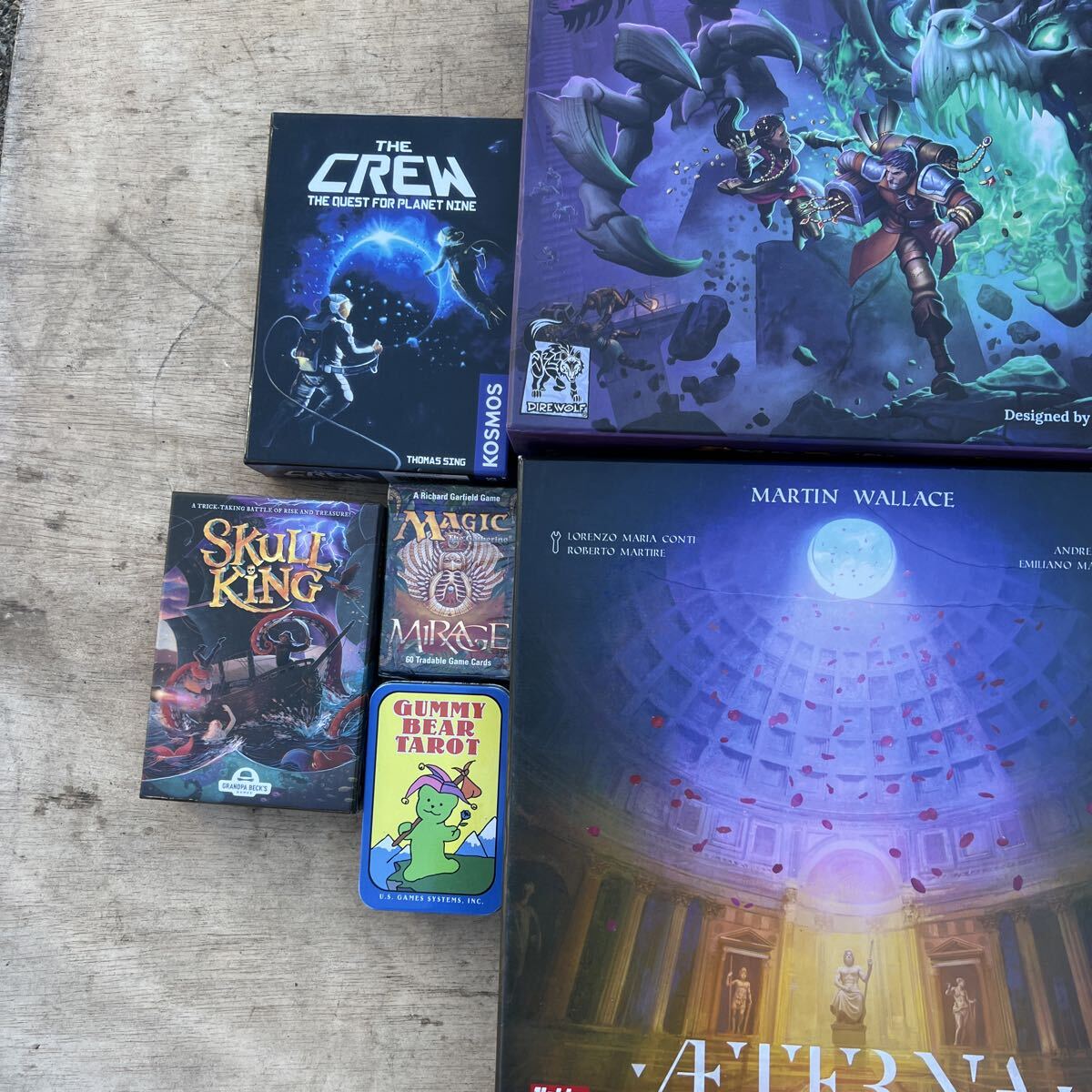 ボードゲーム他まとめ/ MTG 英語版/Splendor/CLANK! CATACOMBS/アエテルナ/スカルキング/THE CRER/Splendor Duel 等 カードゲーム 中古_画像2