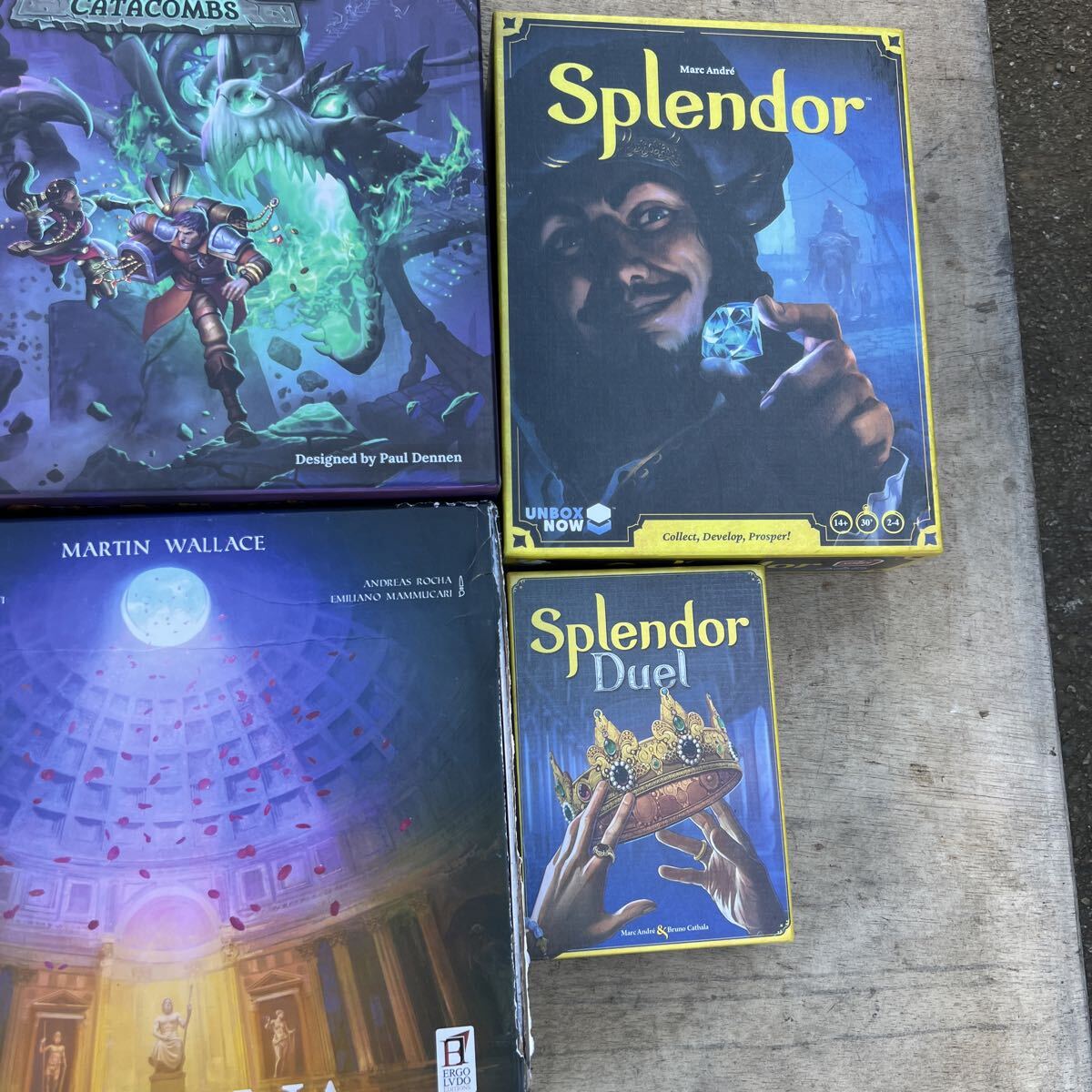 ボードゲーム他まとめ/ MTG 英語版/Splendor/CLANK! CATACOMBS/アエテルナ/スカルキング/THE CRER/Splendor Duel 等 カードゲーム 中古_画像3