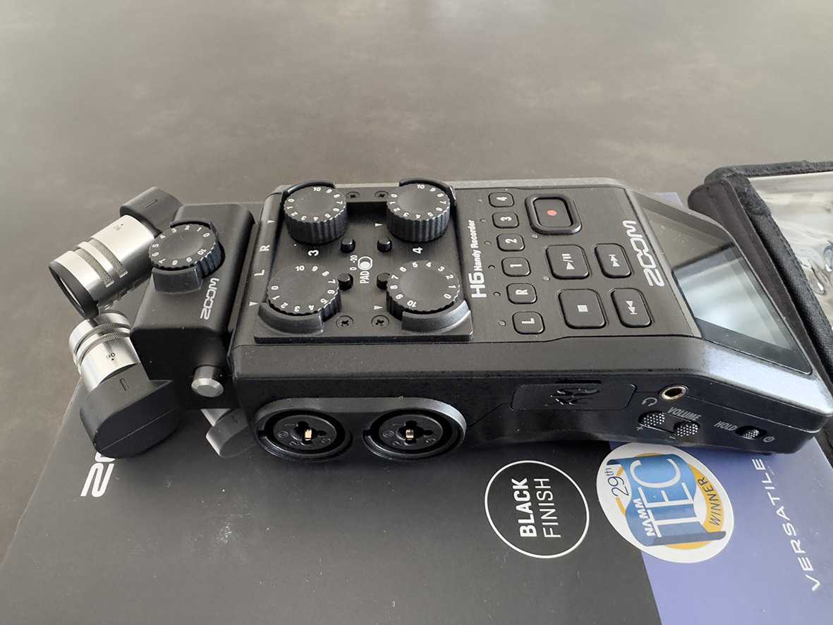 [ почти не использовался ]ZOOM H6 Black корпус + gun Mike SSH-6 + аксессуары комплект l портативный магнитофон zoom H6 комплект 