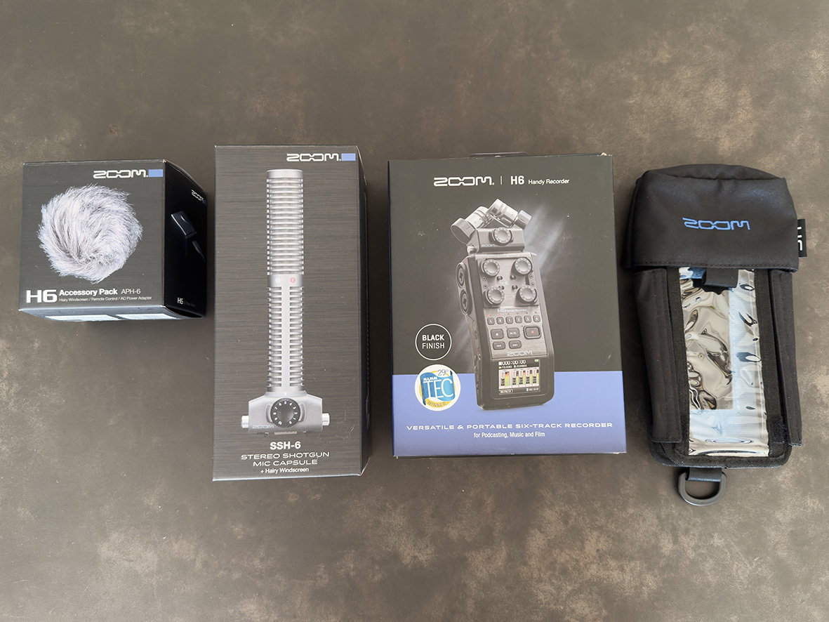 [ почти не использовался ]ZOOM H6 Black корпус + gun Mike SSH-6 + аксессуары комплект l портативный магнитофон zoom H6 комплект 