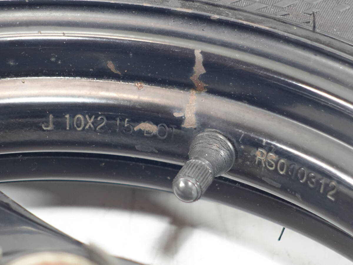 動画あり★スズキ★アドレス V125S (CF4MA-129★純正 フロントホイール タイヤ付き！ フレ無し！ まぁまぁ綺麗！_画像3