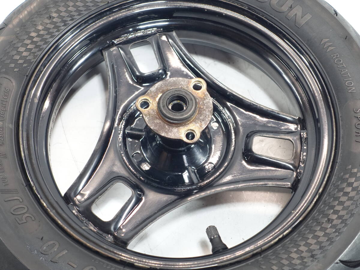 動画あり★スズキ★アドレス V125S (CF4MA-129★純正 フロントホイール タイヤ付き！ フレ無し！ まぁまぁ綺麗！_画像5