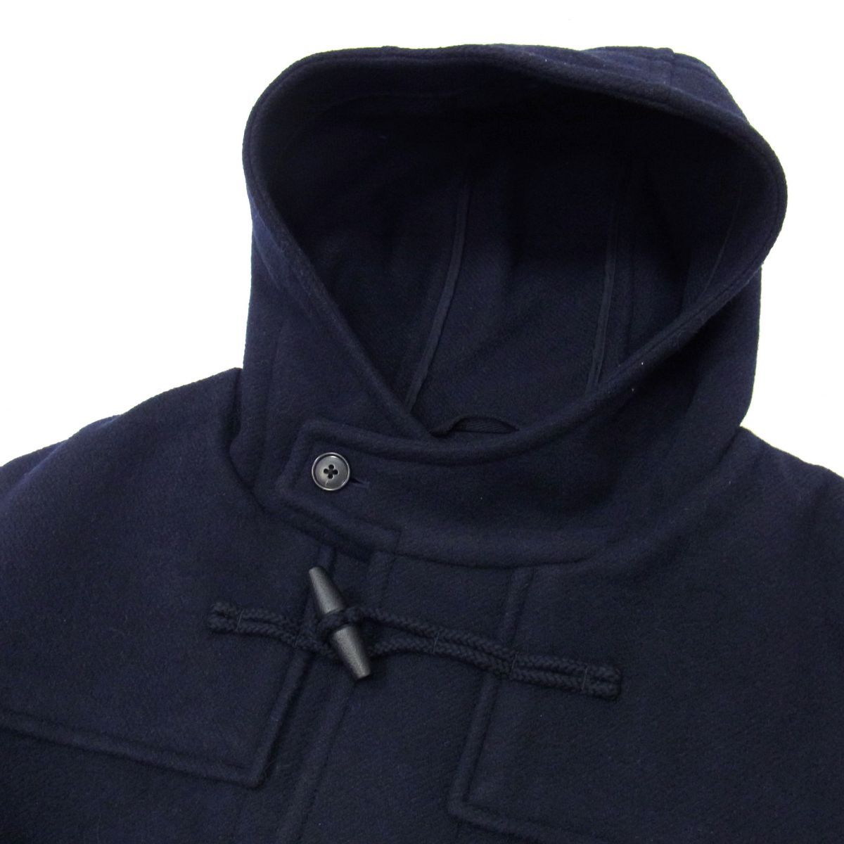 新品タグ付き UNIQLO ユニクロ ウール ダッフルコート ネイビー メンズ 大きめサイズ XXL_画像2