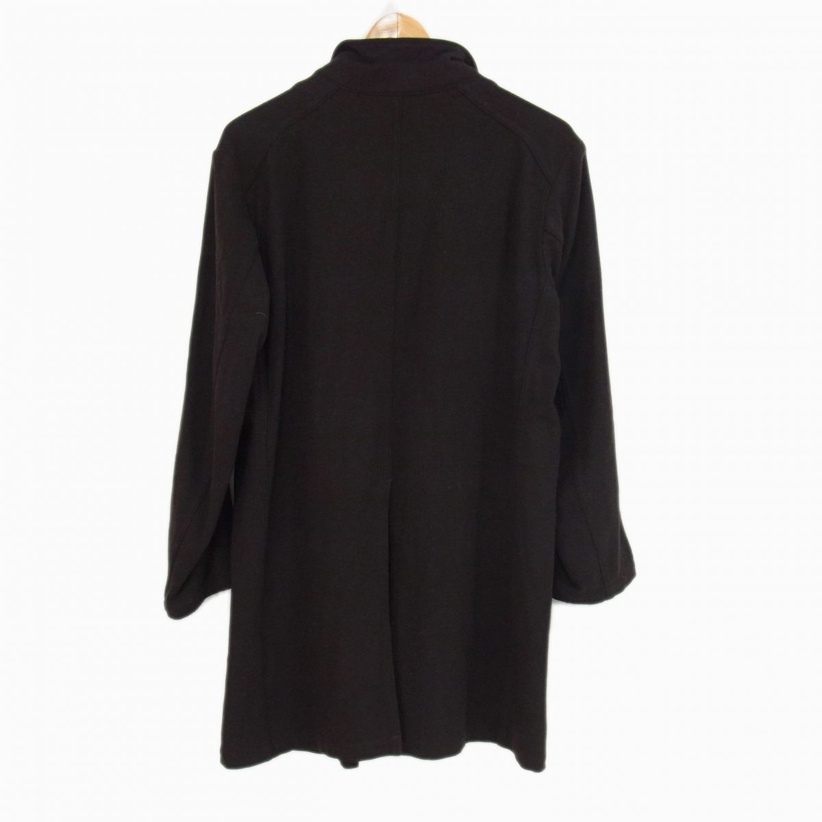 ◇Scye サイ ウール混紡 ショップコート ダークブラウン 秋冬物 メンズアウター_画像2