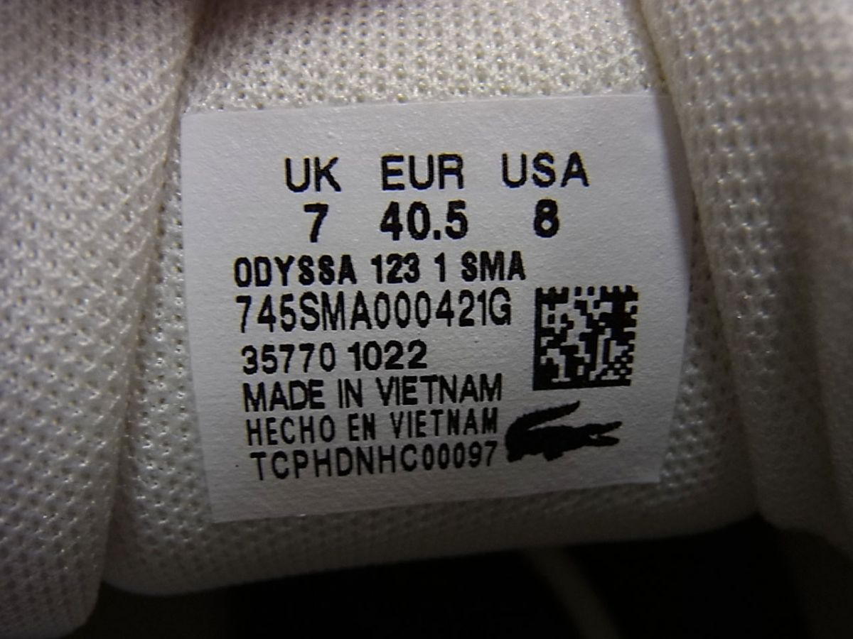 定価2万円☆LACOSTE ラコステ スニーカー ODYSSA 123 1 SMA オデッサ メンズ 靴_画像8