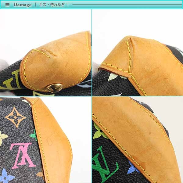 Louis Vuitton ルイヴィトン M40048 オードラ ハンドバッグ ノワール マルチカラーキャンバス レディース 女性 デイリー お出かけ 通勤通学_画像6