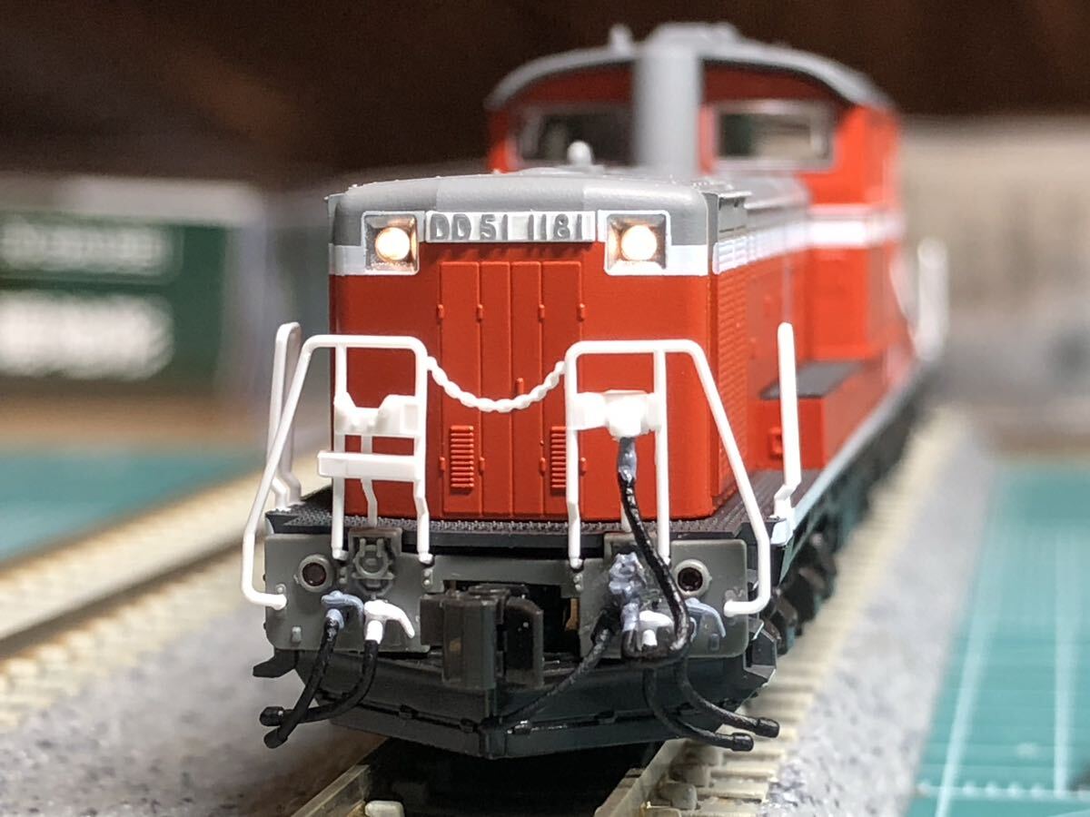 KATO 7008-N DD51 後期 暖地形【DD51 1181】号機、新品加工、高輝度常点灯搭載機_画像2