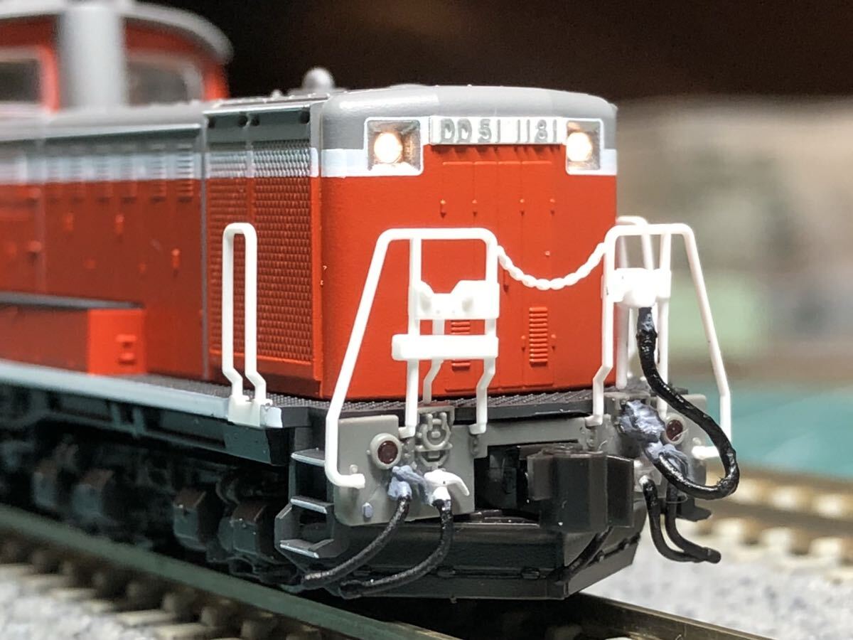 KATO 7008-N DD51 後期 暖地形【DD51 1181】号機、新品加工、高輝度常点灯搭載機_画像9
