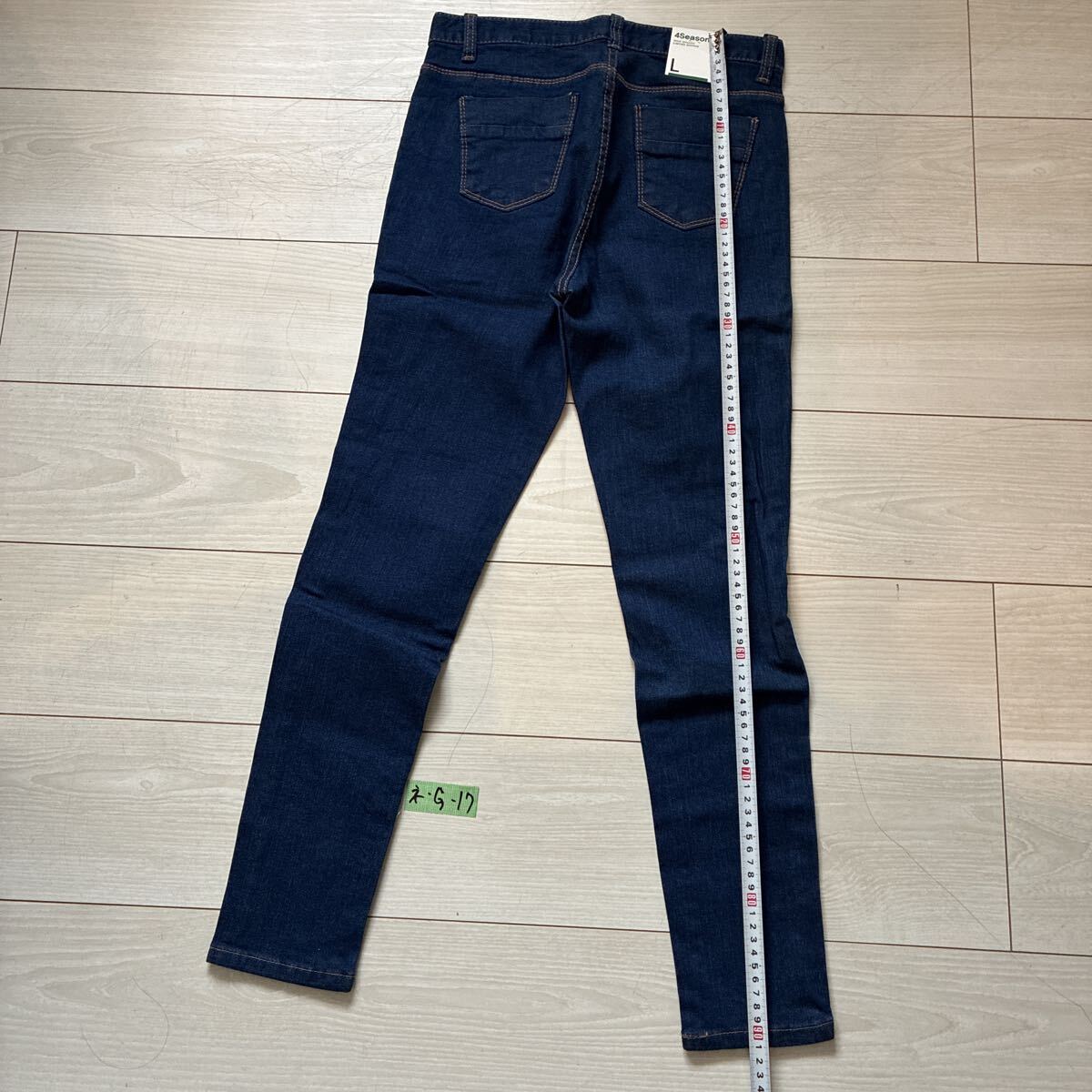 未使用　デニム ジーンズ　 デニムパンツ スキニー　サイズL DENIM&4season 韓国　レディース_画像7